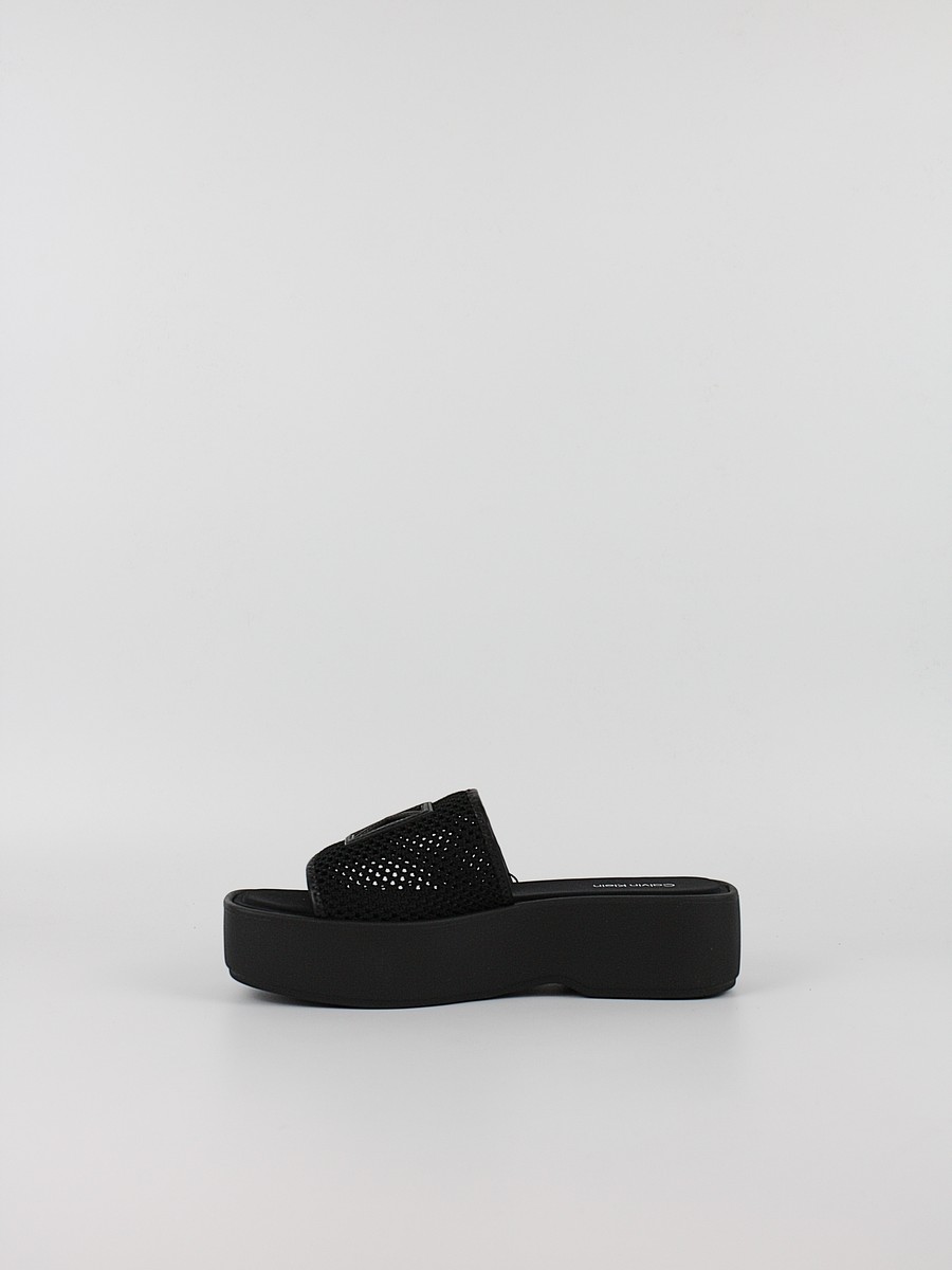 Γυναικεία Σανδάλια Calvin KLein Flatform Sandal Mesh HW0HW02877-0GJ Μαύρο
