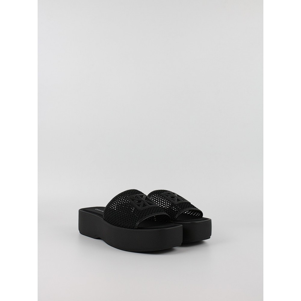 Γυναικεία Σανδάλια Calvin KLein Flatform Sandal Mesh HW0HW02877-0GJ Μαύρο