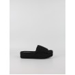 Γυναικεία Σανδάλια Calvin KLein Flatform Espadrille Raffia Mg HW0HW02895-0GJ Μαύρο