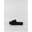 Γυναικεία Σανδάλια Calvin KLein Flatform Espadrille Raffia Mg HW0HW02895-0GJ Μαύρο
