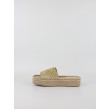 Γυναικεία Σανδάλια Calvin KLein Flatform Espadrille Raffia Mg HW0HW02895-AAM Μπεζ