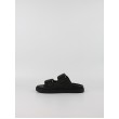 Γυναικεία Mule Tommy Hilfiger Double Strap Raffia Sandal FW0FW09122-BDS Μαύρο