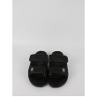 Γυναικεία Mule Tommy Hilfiger Double Strap Raffia Sandal FW0FW09122-BDS Μαύρο