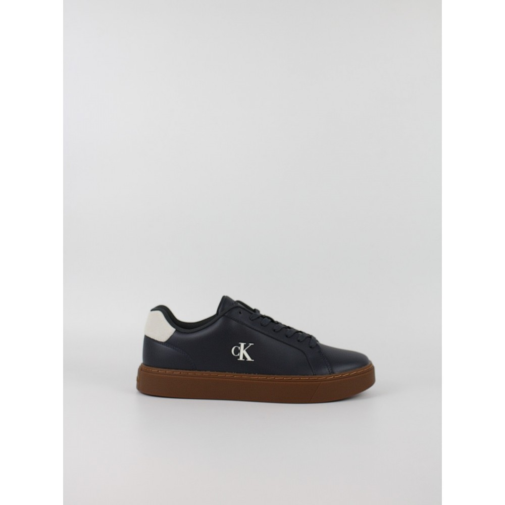Ανδρικά Sneaker Calvin KLein Classic Cupsole Laceup Lth YM0YM01435-0ZV Μπλε