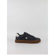 Ανδρικά Sneaker Calvin KLein Classic Cupsole Laceup Lth YM0YM01435-0ZV Μπλε