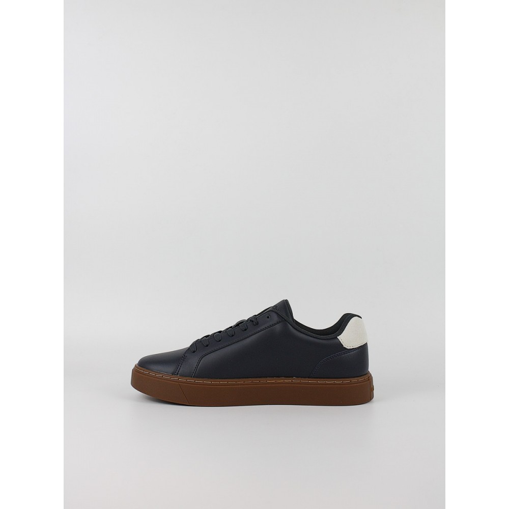Ανδρικά Sneaker Calvin KLein Classic Cupsole Laceup Lth YM0YM01435-0ZV Μπλε