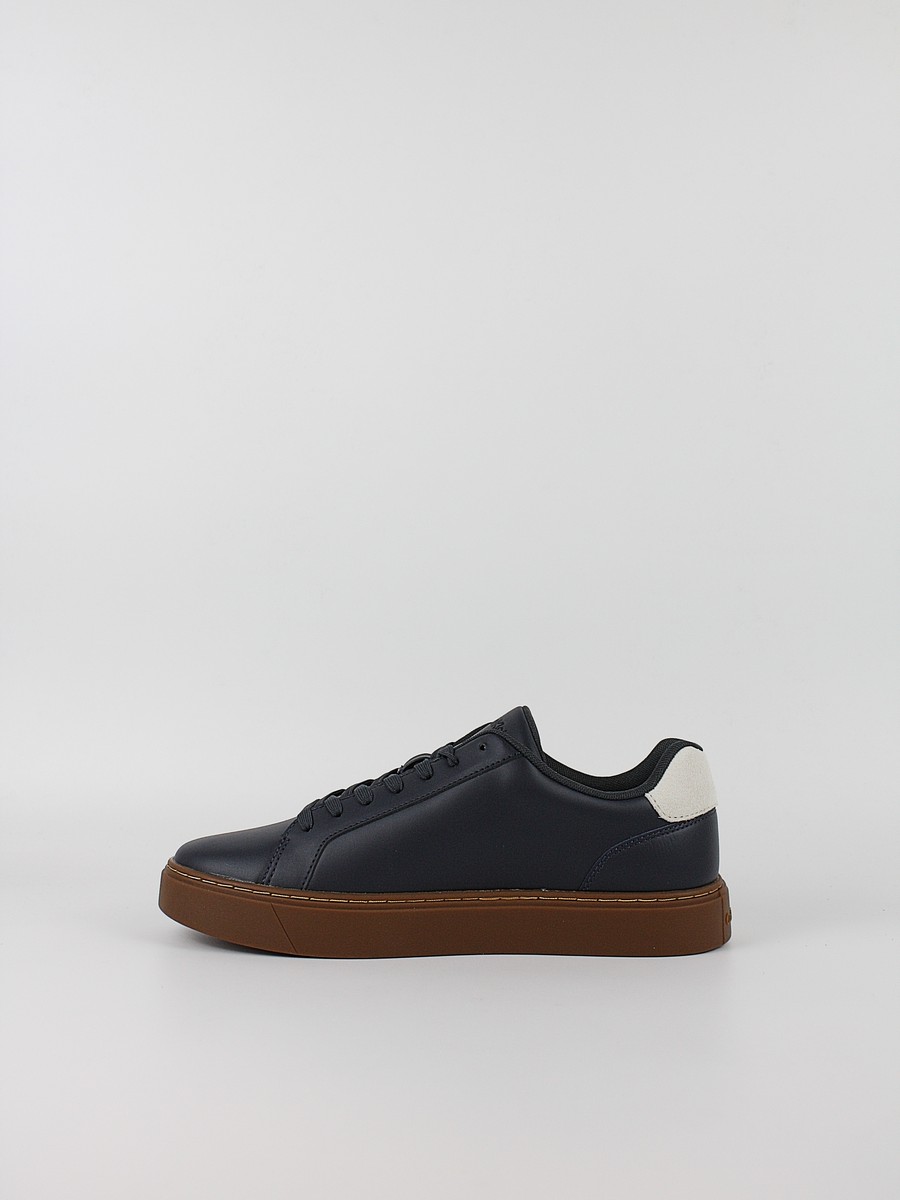 Ανδρικά Sneaker Calvin KLein Classic Cupsole Laceup Lth YM0YM01435-0ZV Μπλε