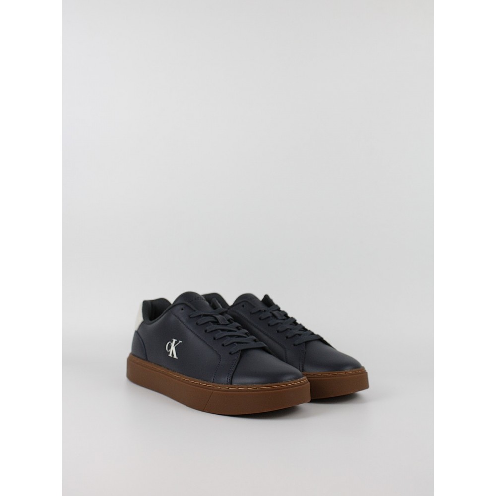 Ανδρικά Sneaker Calvin KLein Classic Cupsole Laceup Lth YM0YM01435-0ZV Μπλε