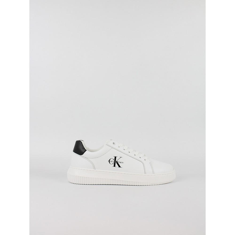 Ανδρικά Sneaker Calvin KLein Chunky Cupsole Mono Lth YM0YM01317-0LD Ασπρο