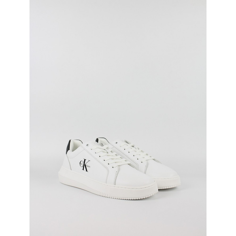 Ανδρικά Sneaker Calvin KLein Chunky Cupsole Mono Lth YM0YM01317-0LD Ασπρο