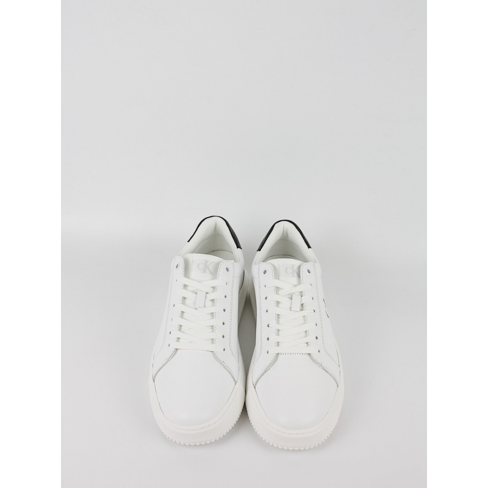 Ανδρικά Sneaker Calvin KLein Chunky Cupsole Mono Lth YM0YM01317-0LD Ασπρο