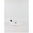 Γυναικεία Sneaker Calvin KLein Chunky Cupsole Mono Lth Wn YW0YW01872-01W Ασπρο