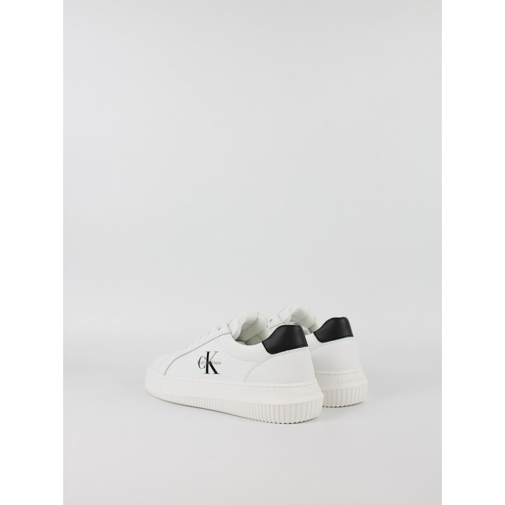 Γυναικεία Sneaker Calvin KLein Chunky Cupsole Mono Lth Wn YW0YW01872-01W Ασπρο