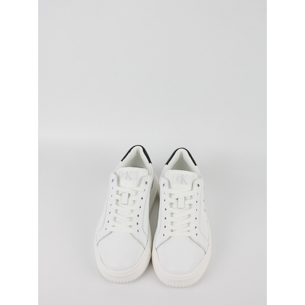 Γυναικεία Sneaker Calvin KLein Chunky Cupsole Mono Lth Wn YW0YW01872-01W Ασπρο