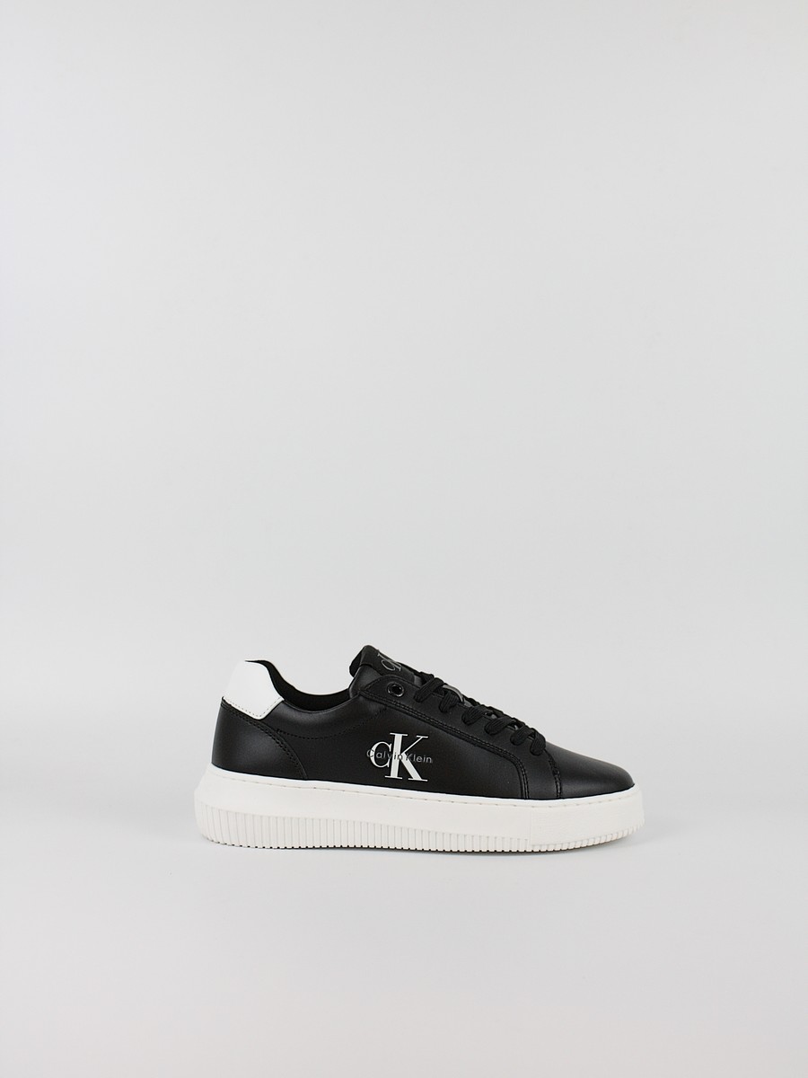 Γυναικεία Sneaker Calvin KLein Chunky Cupsole Mono Lth Wn YW0YW01872-0GM Μαύρο