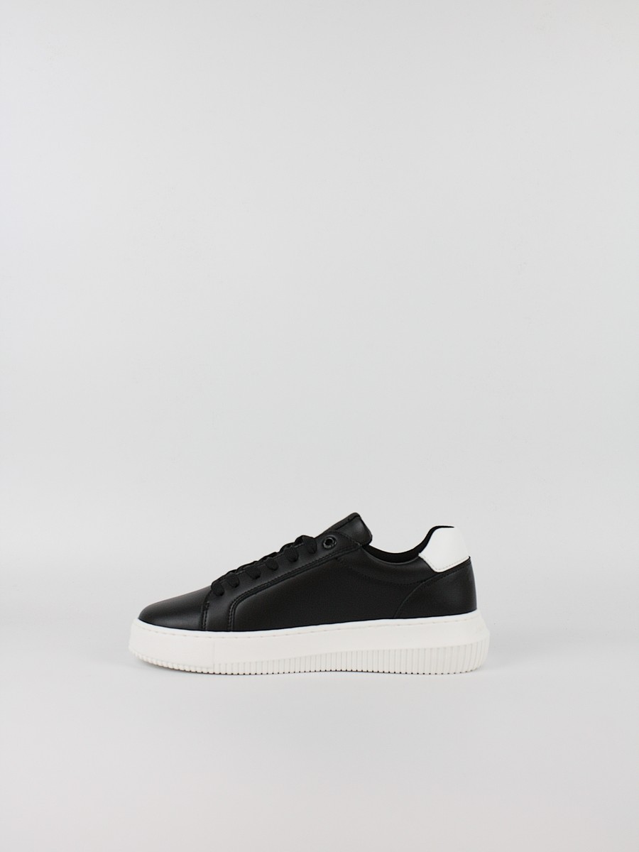 Γυναικεία Sneaker Calvin KLein Chunky Cupsole Mono Lth Wn YW0YW01872-0GM Μαύρο