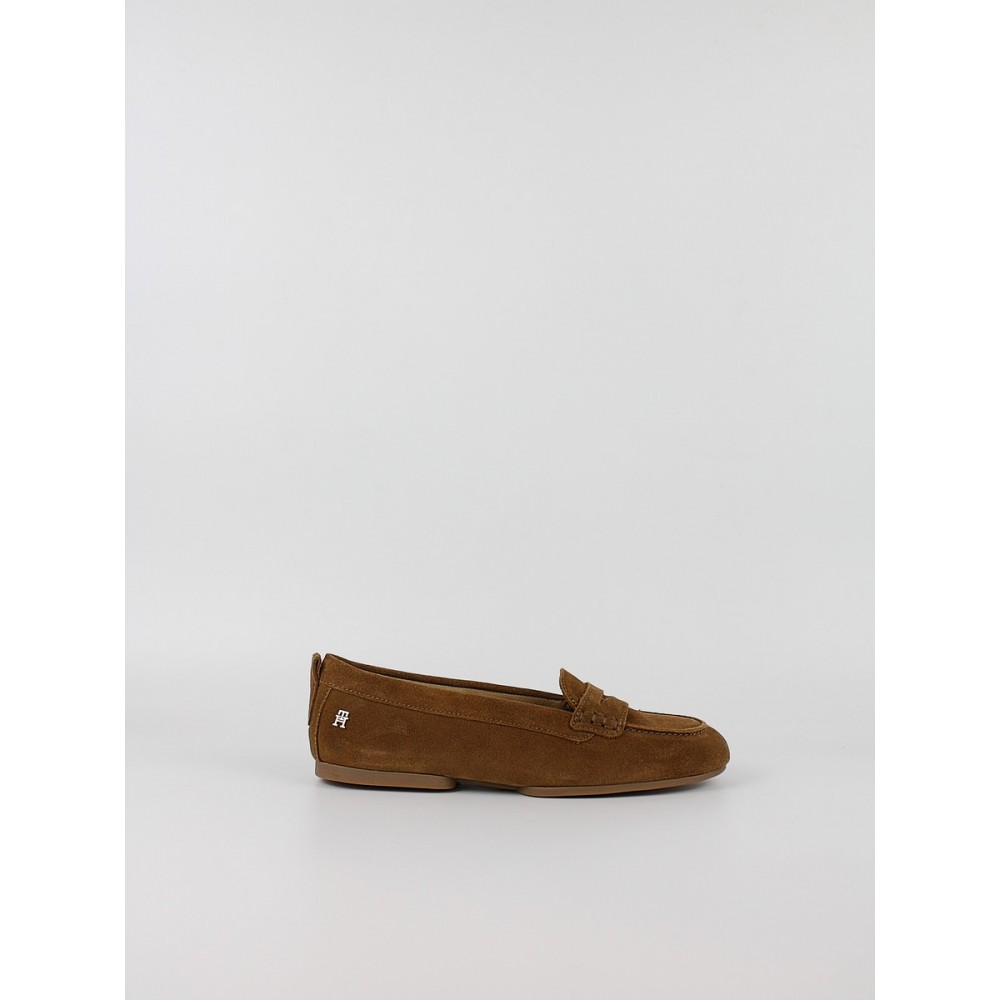 Γυναικεία Loafer Tommy Hilfiger Th Flex Suede Loafer Ballerina FW0FW09507-GWJ Ταμπά