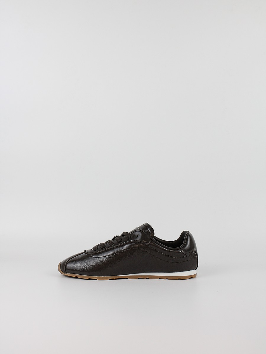 Γυναικεία Sneaker Tommy Hilfiger Bella Sneaker Leather FW0FW09495-BCR Καφέ
