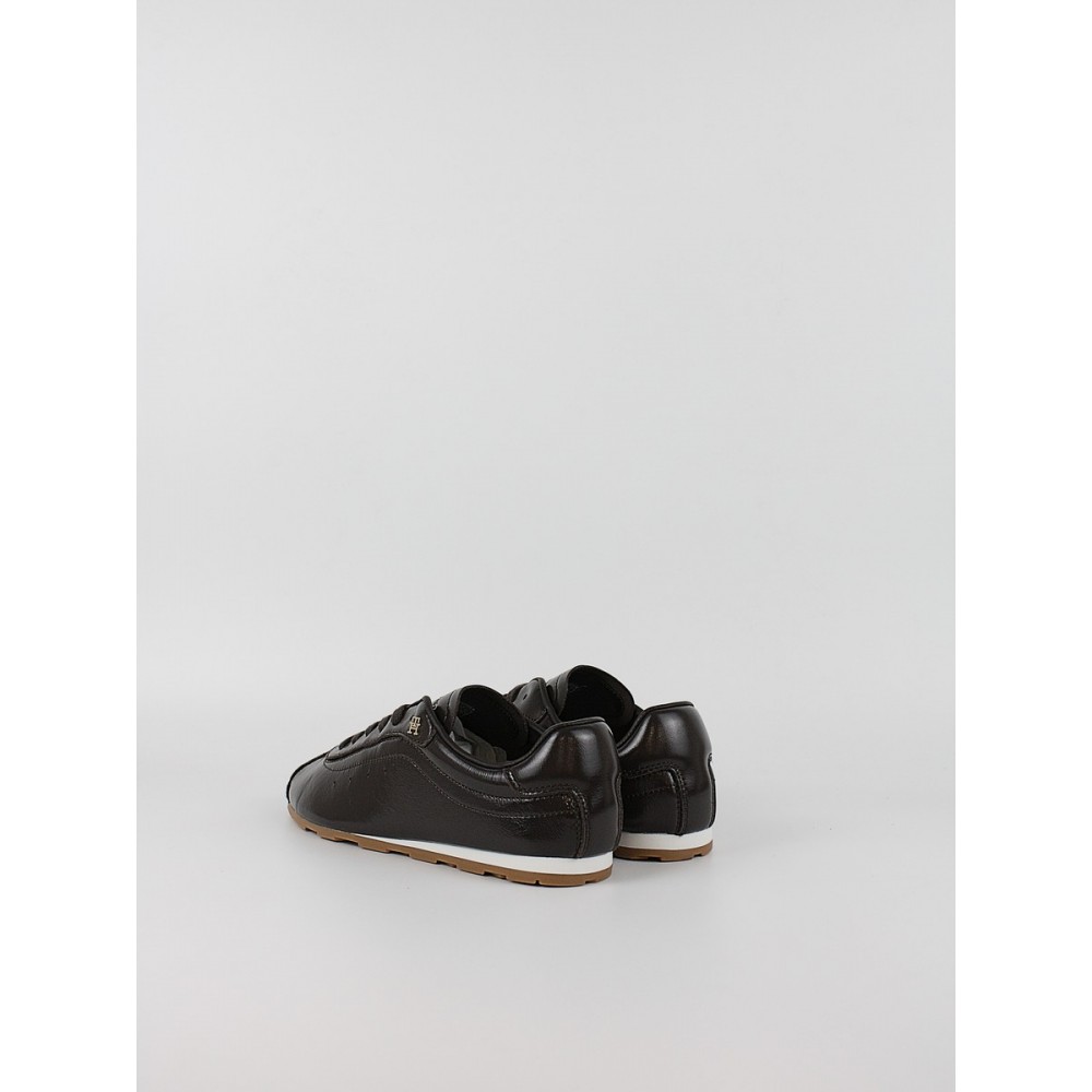 Γυναικεία Sneaker Tommy Hilfiger Bella Sneaker Leather FW0FW09495-BCR Καφέ