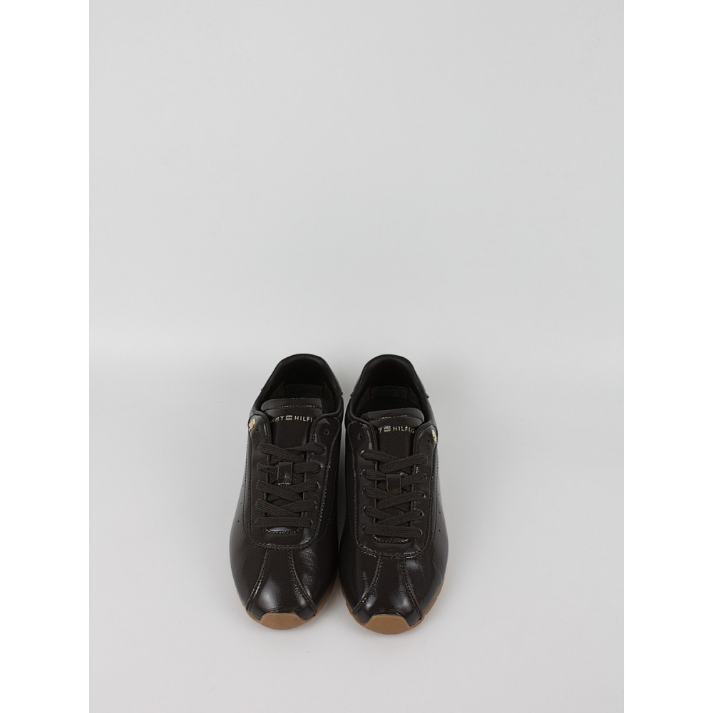 Γυναικεία Sneaker Tommy Hilfiger Bella Sneaker Leather FW0FW09495-BCR Καφέ