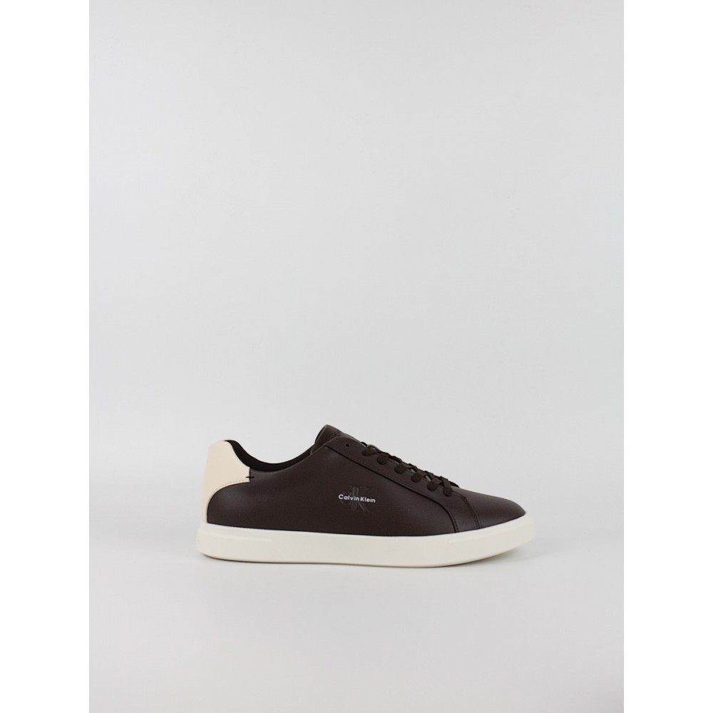 Ανδρικά Sneaker Calvin KLein Low Prof Cupsole Lth HM0HM02123-0KU Καφέ
