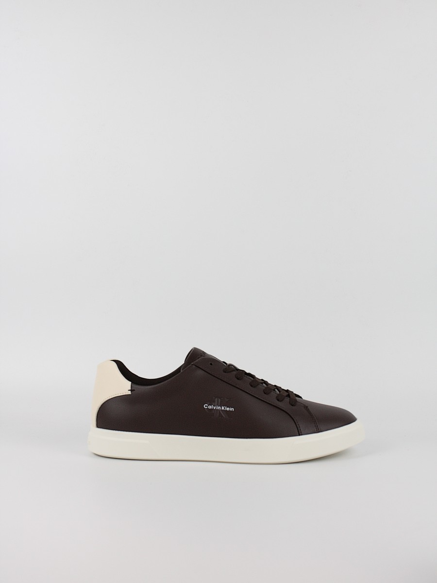 Ανδρικά Sneaker Calvin KLein Low Prof Cupsole Lth HM0HM02123-0KU Καφέ