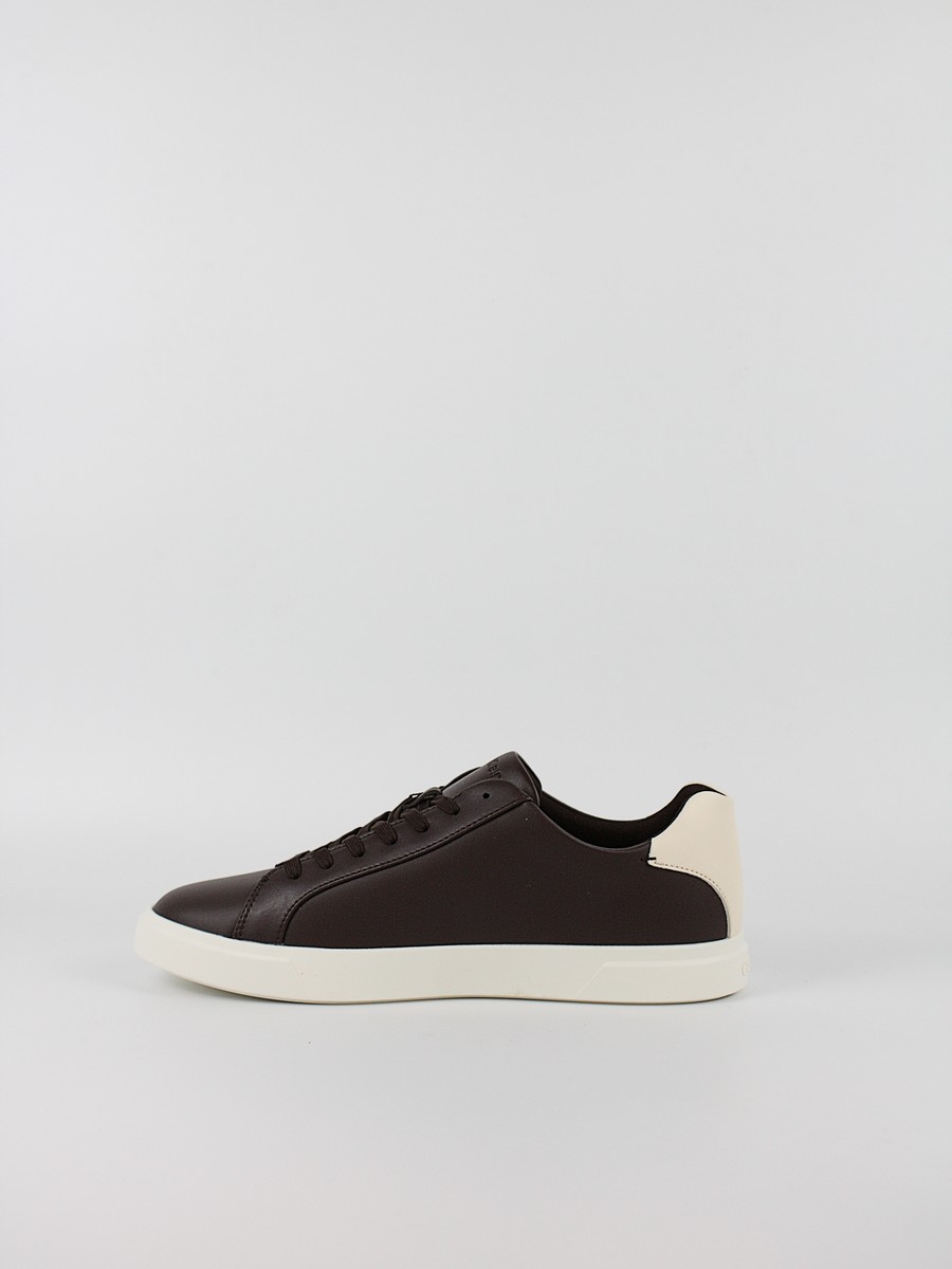 Ανδρικά Sneaker Calvin KLein Low Prof Cupsole Lth HM0HM02123-0KU Καφέ