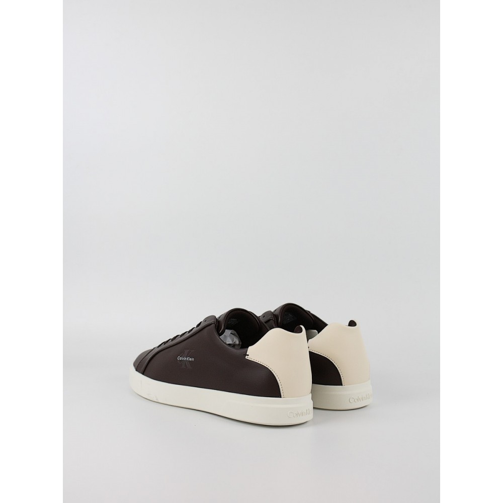 Ανδρικά Sneaker Calvin KLein Low Prof Cupsole Lth HM0HM02123-0KU Καφέ