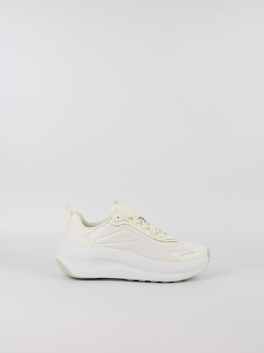 Γυναικεία Sneaker Calvin KLein Chunky Runner Laceup Hf Blst Ny HW0HW03111-0K5 Κρεμ