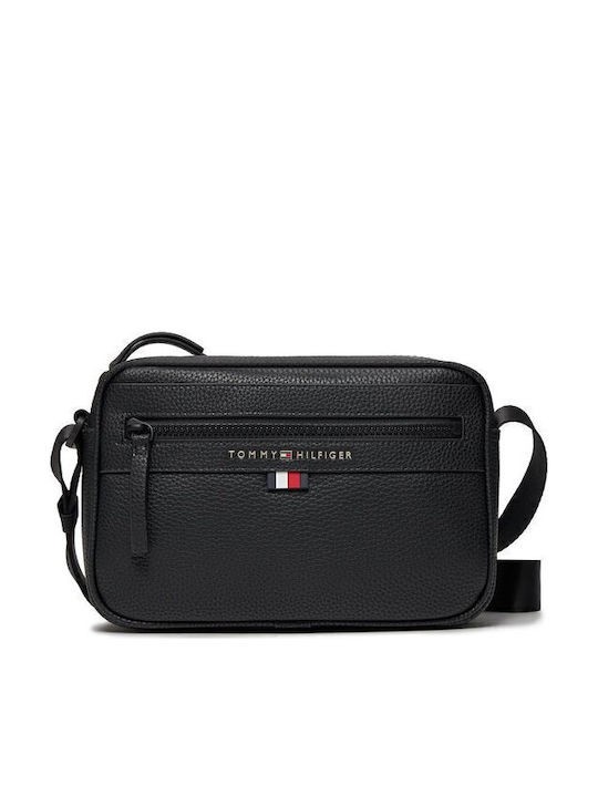 Ανδρικό Τσαντάκι Tommy Hilfiger Essential Pu Ew Reporter AM0AM12093-BDS Μαύρο