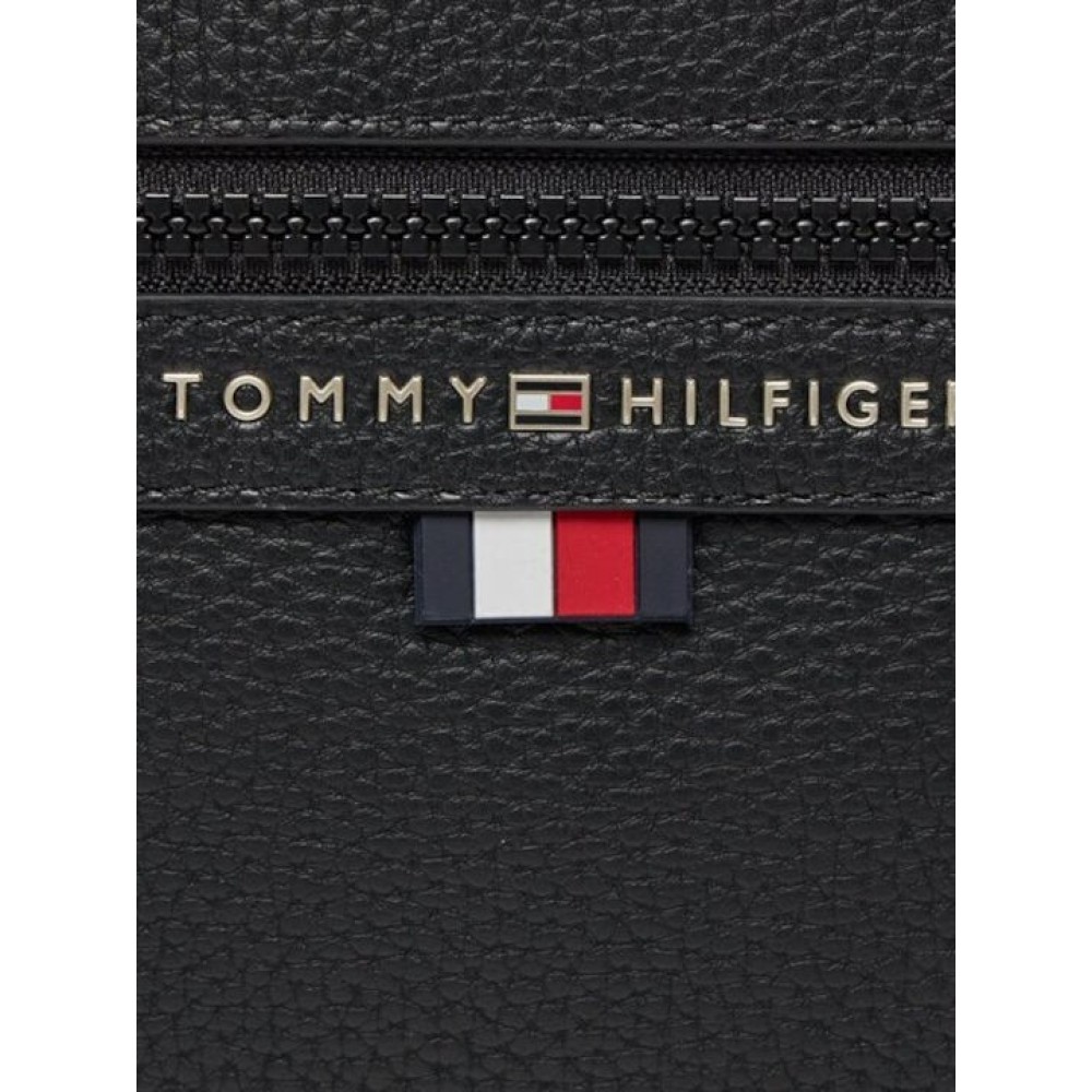 Ανδρικό Τσαντάκι Tommy Hilfiger Essential Pu Ew Reporter AM0AM12093-BDS Μαύρο