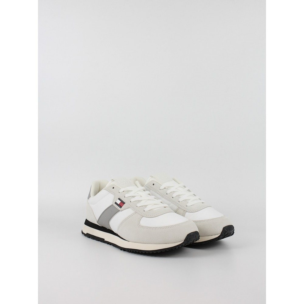 Ανδρικά Sneaker Tommy Hilfiger Tjm Eva Rynner Mix Material EM0EM01737-YBL Ασπρο