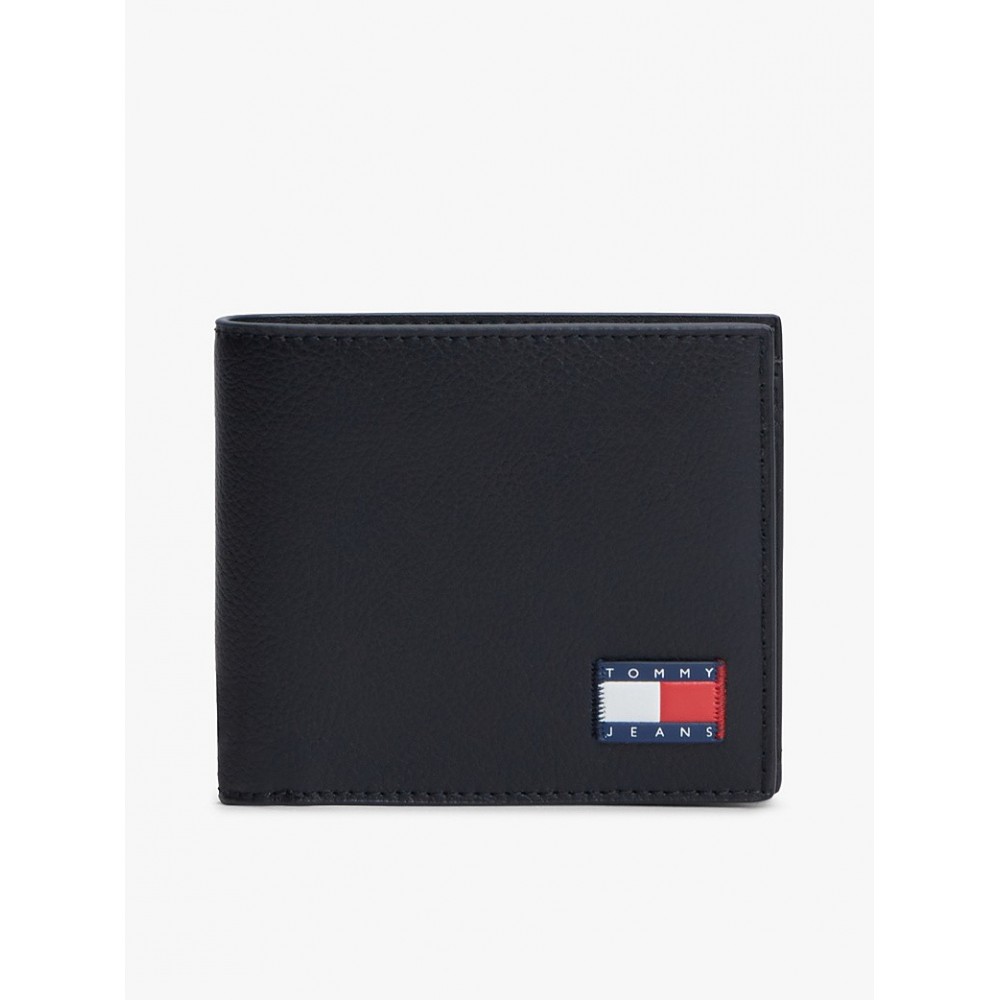Ανδρικό Πορτοφόλι Tommy Hilfiger Tjm Heritage Leather Cc And Coin AM0AM14355-BDS Μαύρο