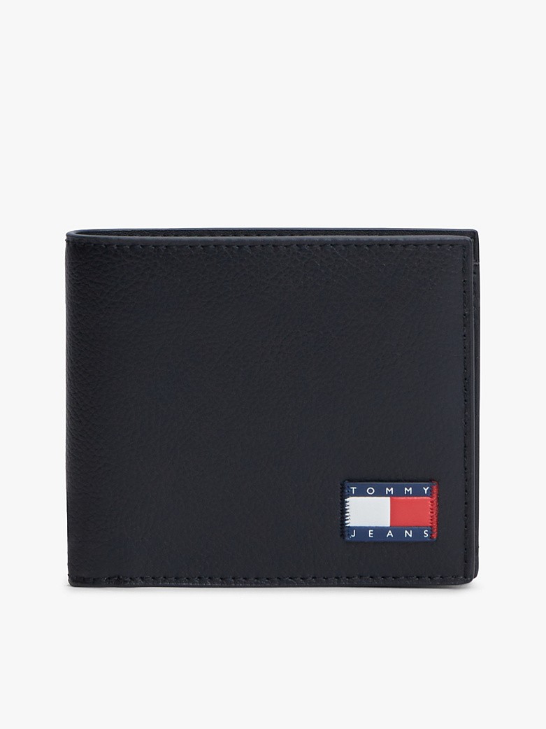 Ανδρικό Πορτοφόλι Tommy Hilfiger Tjm Heritage Leather Cc And Coin AM0AM14355-BDS Μαύρο