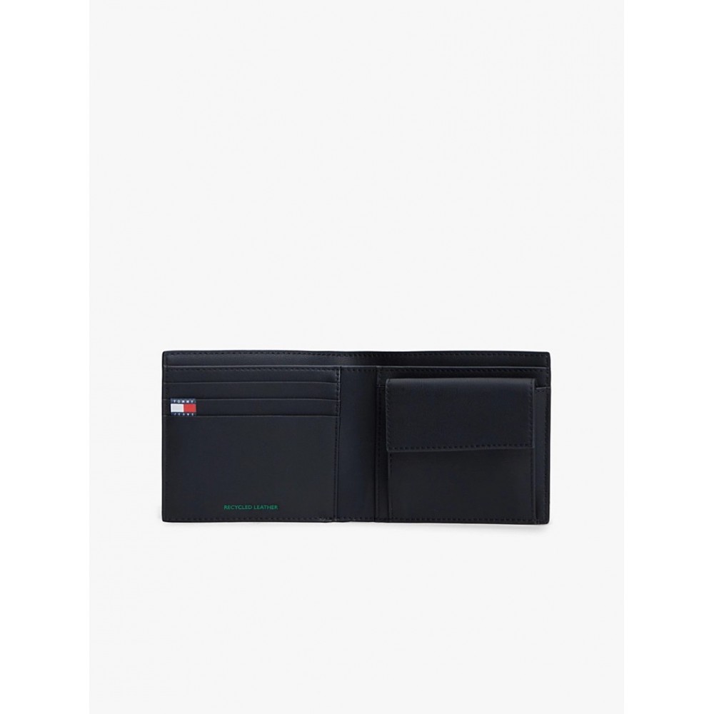 Ανδρικό Πορτοφόλι Tommy Hilfiger Tjm Heritage Leather Cc And Coin AM0AM14355-BDS Μαύρο