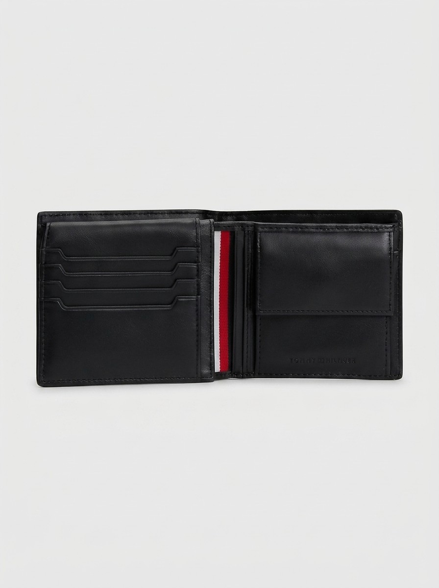 Ανδρικό Πορτοφόλι Tommy Hilfiger Th Soho Cc Flap And Coin AM0AM14503-BDS Μαύρο