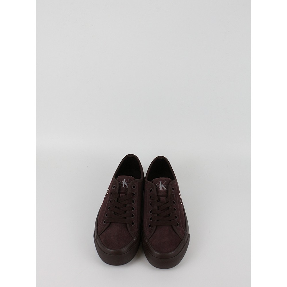 Γυναικεία Sneaker Calvin Klein Vulc Flat Laceup Suede HW0HW03088-VH2 Καφέ