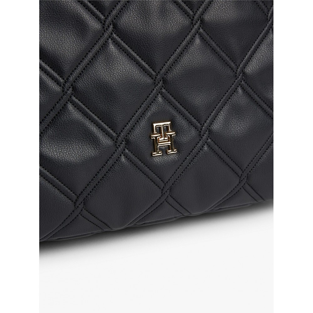 Γυναικεία Τσάντα Tommy Hilfiger Th Feminne Tote AW0AW18719-BDS Μαύρη
