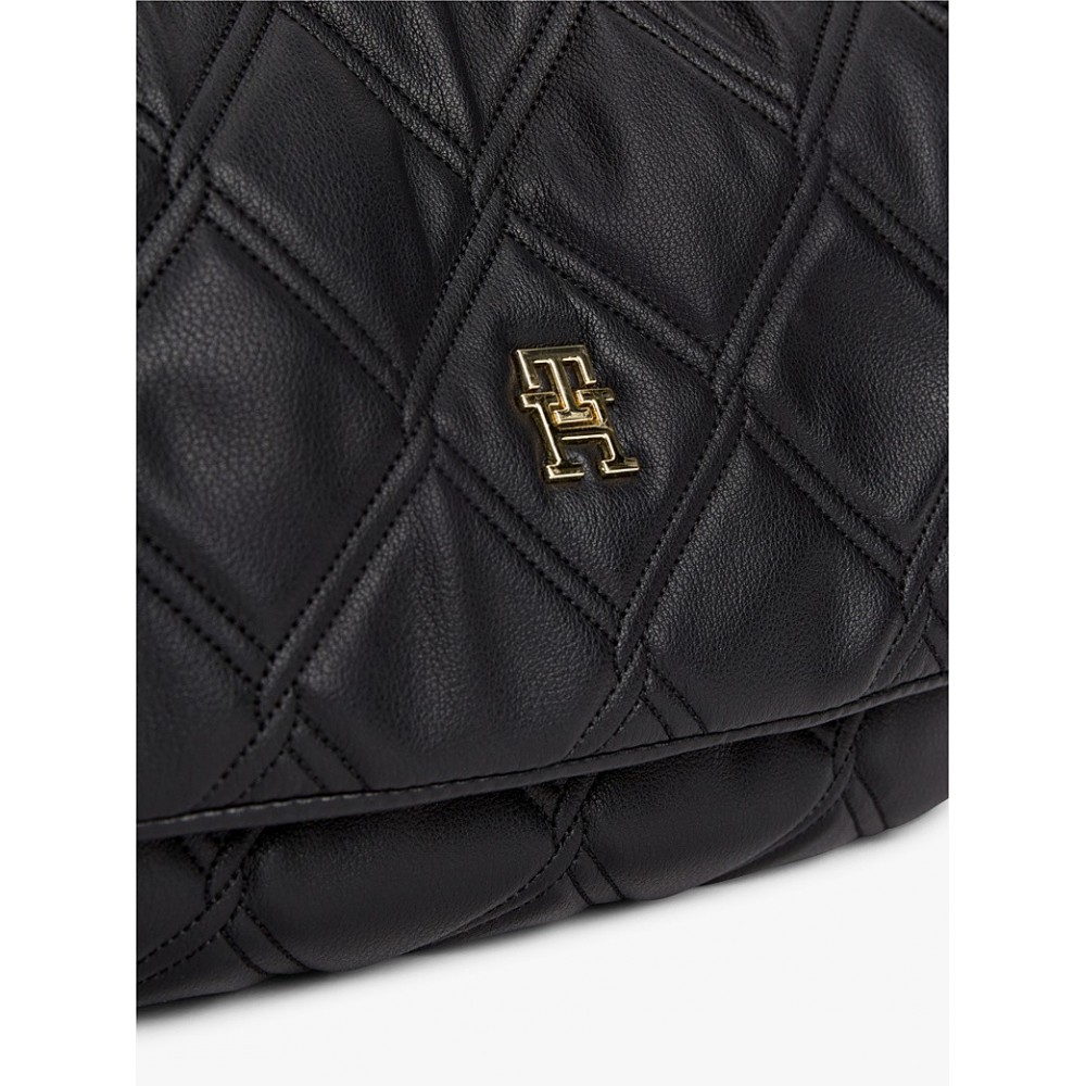 Γυναικεία Τσάντα Tommy Hilfiger Th Feminne Shoulder Bag AW0AW18717-BDS Μαύρη