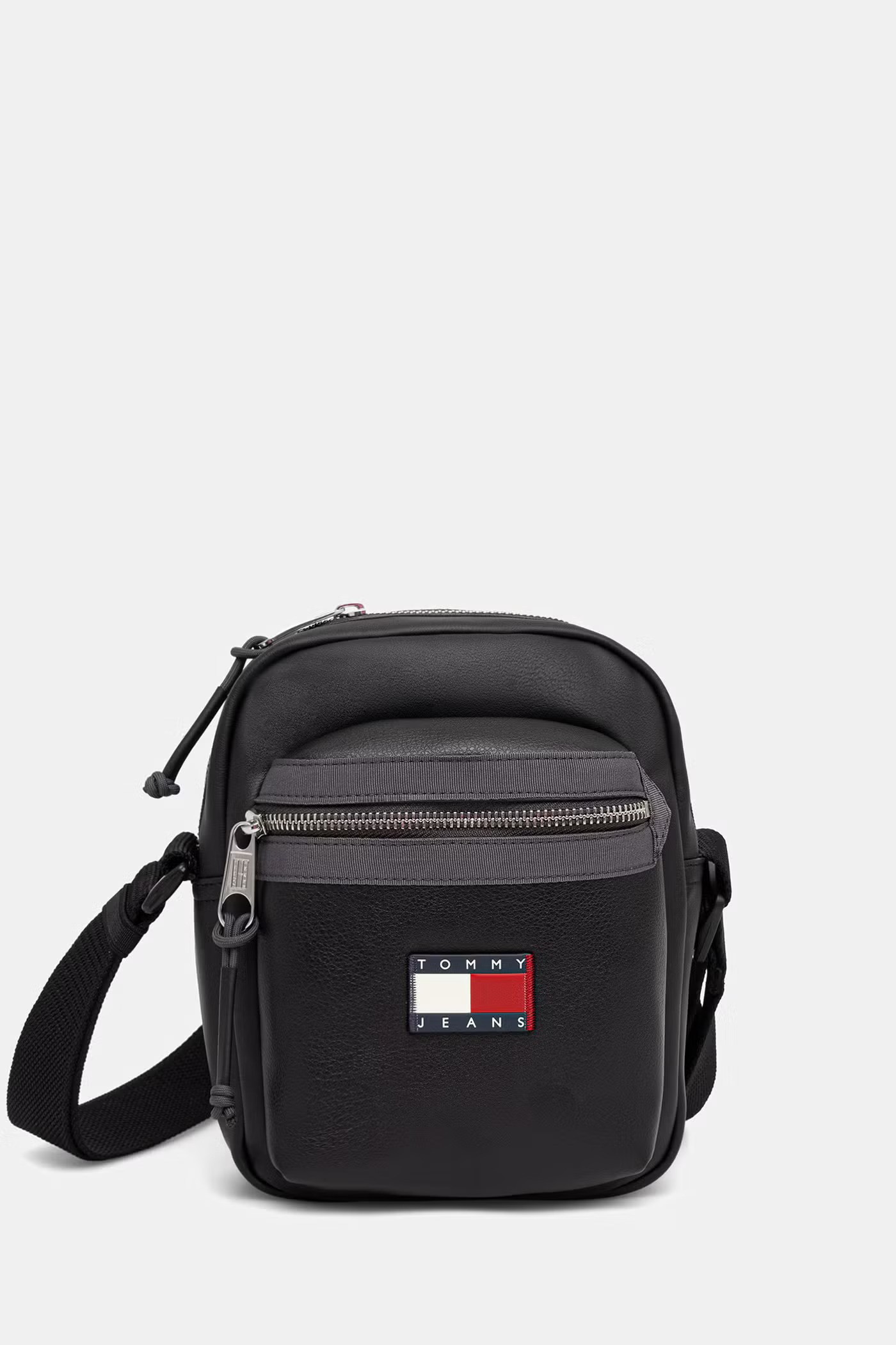 Ανδρικό Τσαντάκι Tommy Hilfiger Tjm Elevated Pu Reporter AM0AM14334-BDS Μαύρο