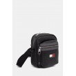 Ανδρικό Τσαντάκι Tommy Hilfiger Tjm Elevated Pu Reporter AM0AM14334-BDS Μαύρο