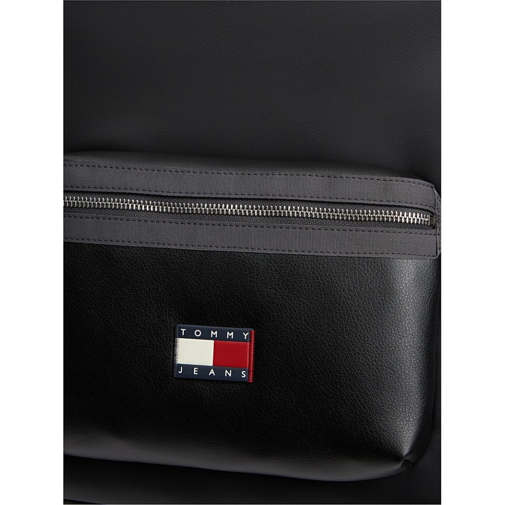 Ανδρικό Σακίδιο Πλάτης Tommy Hilfiger Tjm Elevated Pu Backpack AM0AM14340-BDS Μαύρη