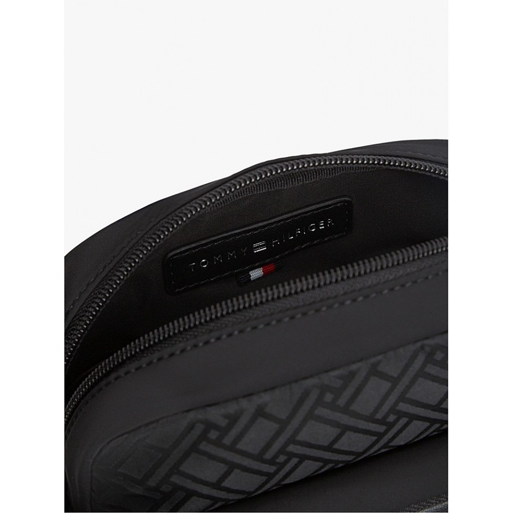 Ανδρικό Τσαντάκι Tommy Hilfiger Th Nylon Jaquard Mini Reporter AM0AM14412-BDS Μαύρο