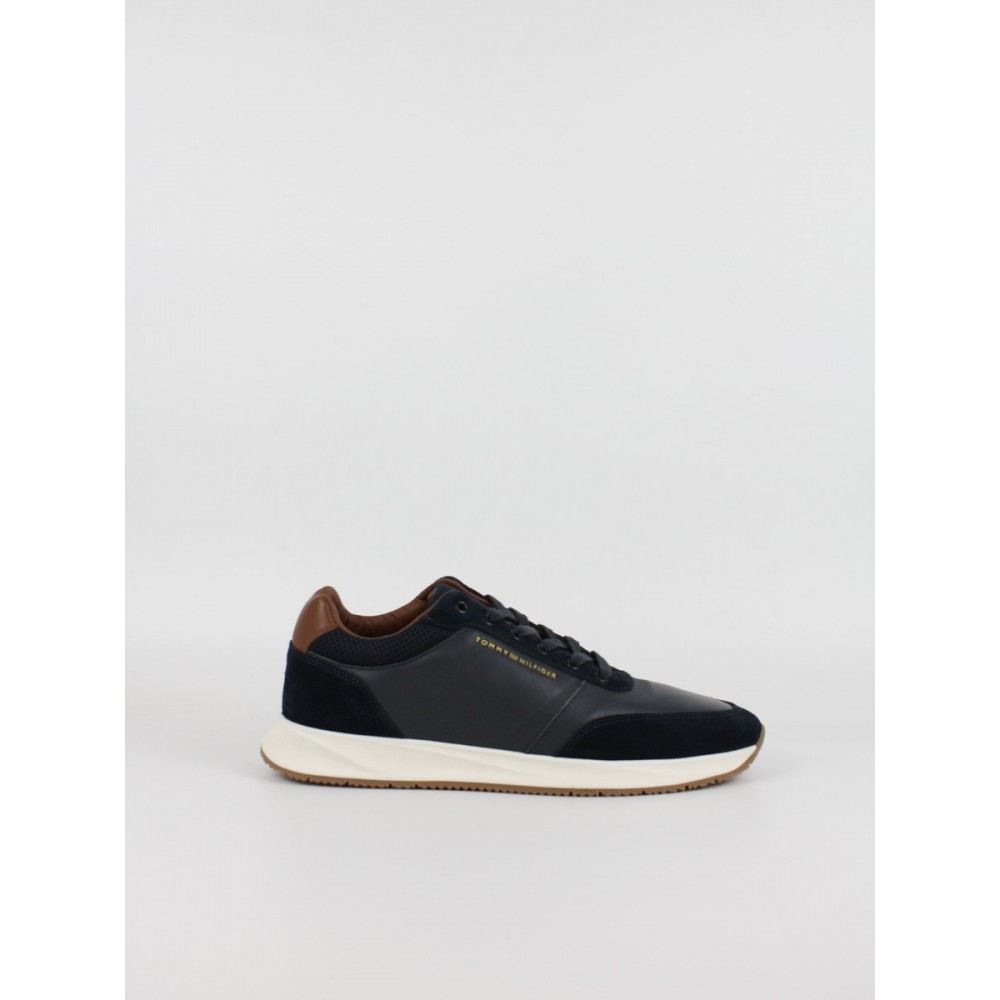 Ανδρικά Sneaker Tommy Hilfiger Th Dressy Runner Suede Mix FM0FM05910-DW5 Μπλε