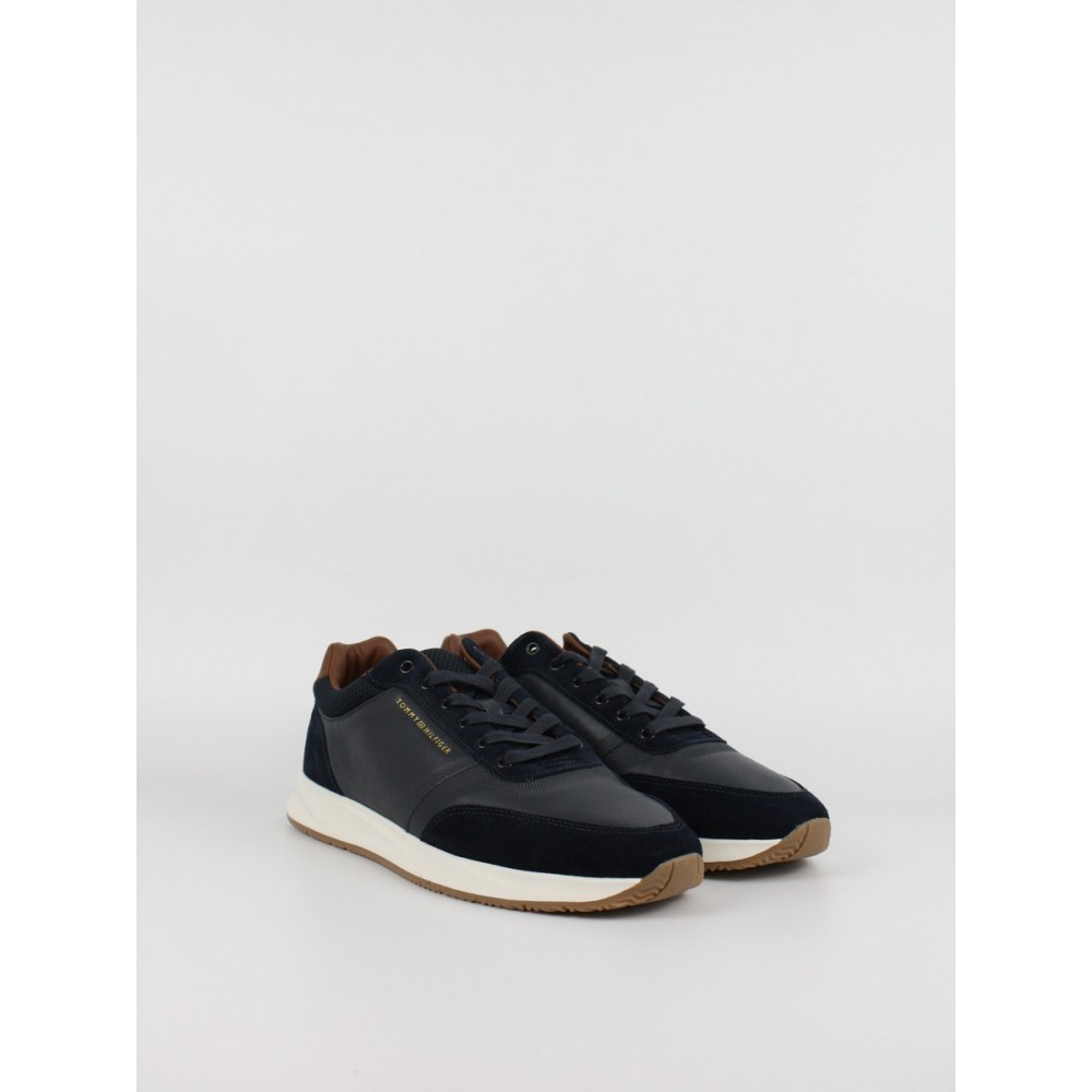 Ανδρικά Sneaker Tommy Hilfiger Th Dressy Runner Suede Mix FM0FM05910-DW5 Μπλε