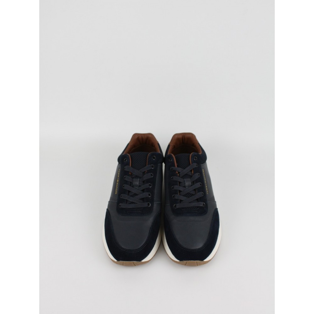 Ανδρικά Sneaker Tommy Hilfiger Th Dressy Runner Suede Mix FM0FM05910-DW5 Μπλε