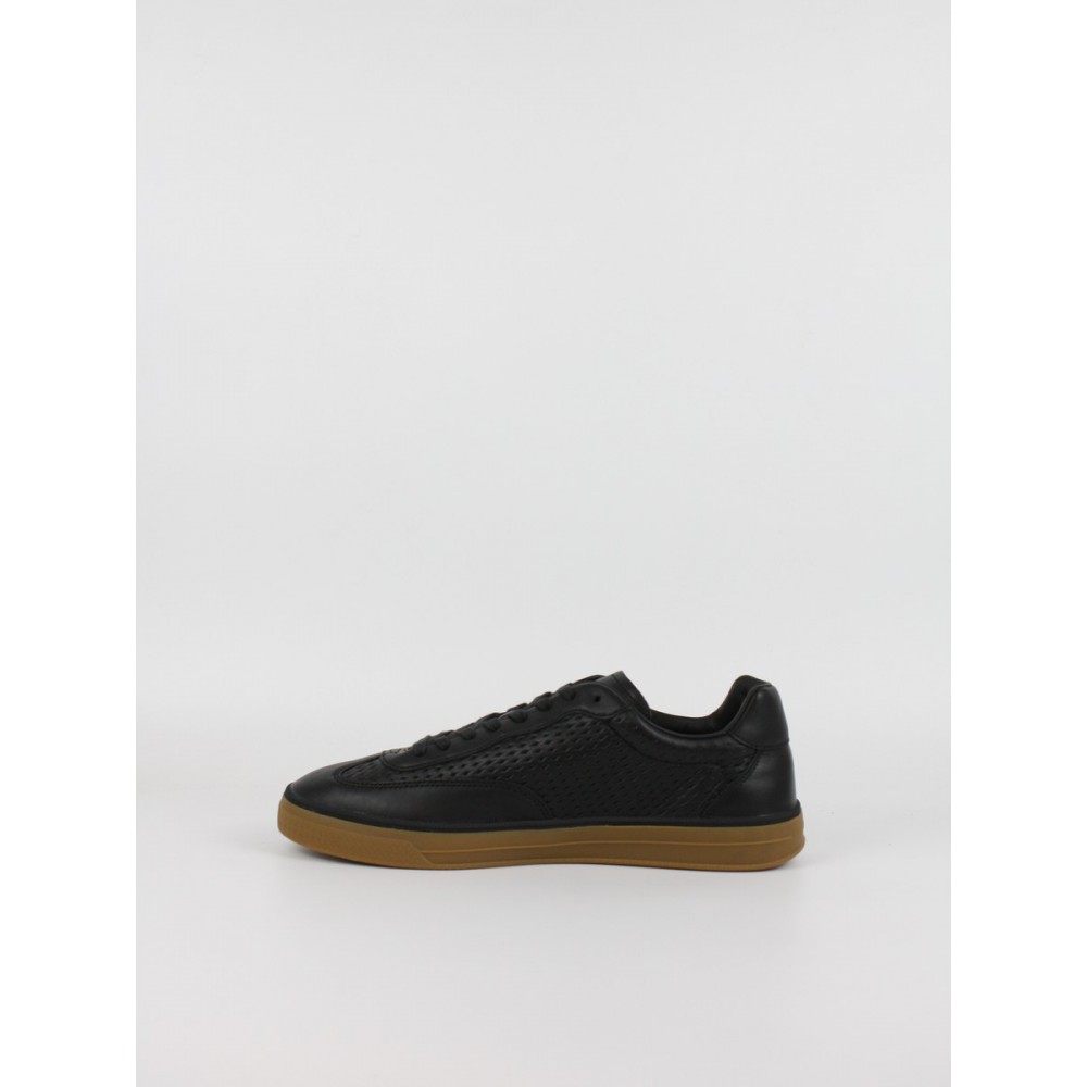 Ανδρικά Sneaker Tommy Hilfiger Th Lo Lux Cut Out Leather FM0FM05926-BDS Μαύρο