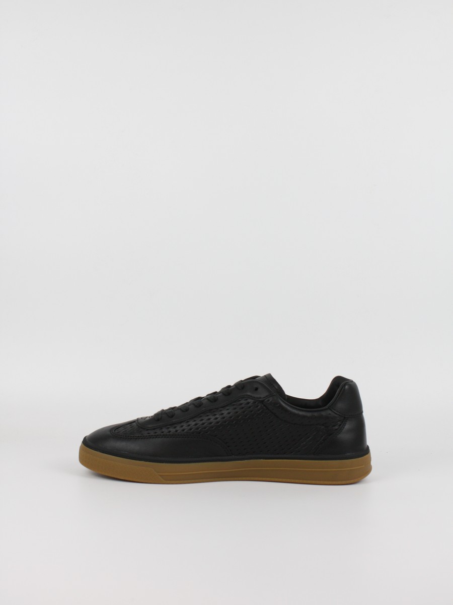 Ανδρικά Sneaker Tommy Hilfiger Th Lo Lux Cut Out Leather FM0FM05926-BDS Μαύρο