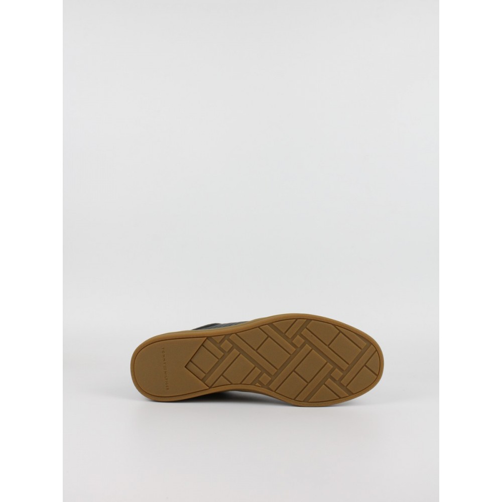 Ανδρικά Sneaker Tommy Hilfiger Th Lo Lux Cut Out Leather FM0FM05926-BDS Μαύρο