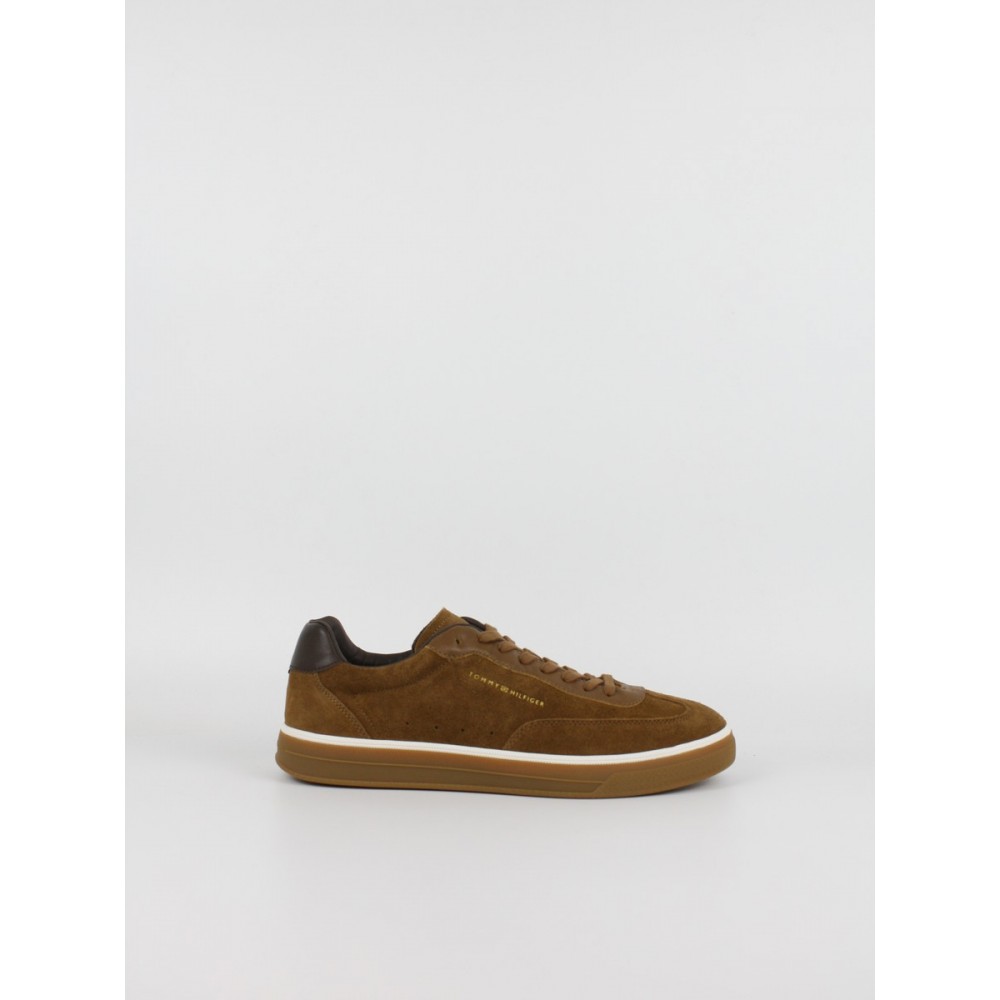 Ανδρικά Sneaker Tommy Hilfiger Th Lo Lux Suedet Leather Mix FM0FM05882-GVQ Coconut Grove